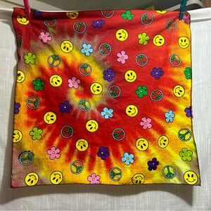 Smiley Face/Peace Sign/Flower Power bandana